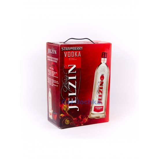 Водка Ельцин Клубника (Jelzin Strawberry) 3 литра 